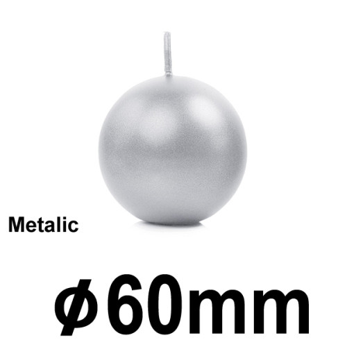 Svíčky - koule METALIC, Ø 6 cm (1ks)