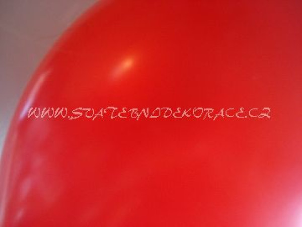 Balonek pastelový - Ø 30 cm - červená  (1 ks)