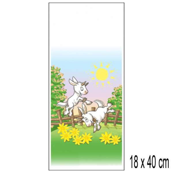 Velikonoční sáčky PP 18 x 40 cm - Kůzlata (10 ks/bal)