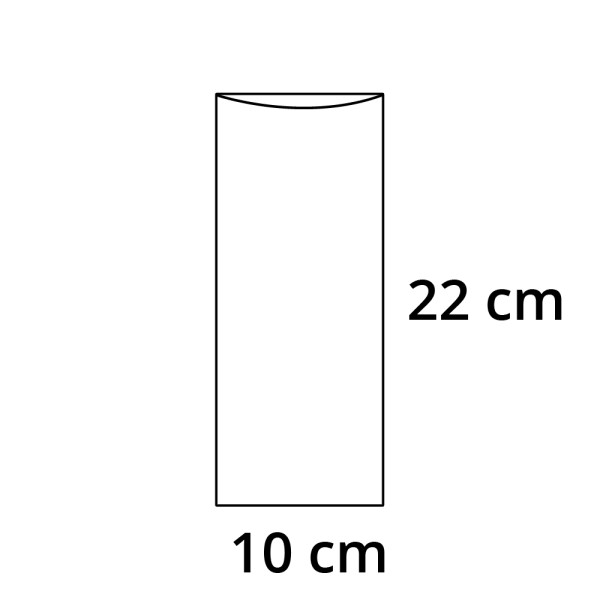 PP sáček plochý bez RZ - 10 x 22 cm - 30 my (100 ks/bal)