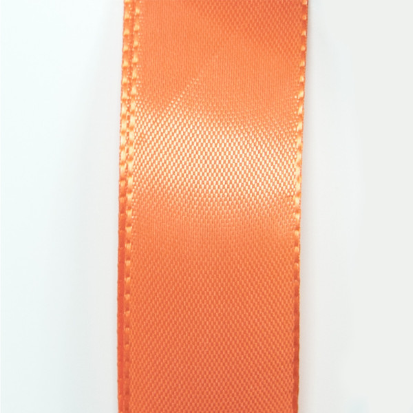 Taftová stuha - oranžová (25 mm, 50 m/rol)