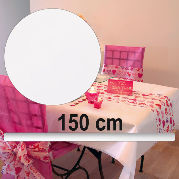 Vlizelin dekorační na stoly, 150 cm - bílá (metráž)