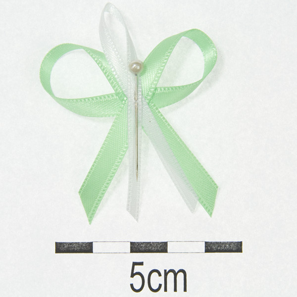 Svatební vývazek Ø 4,5 cm - zelená (1 ks)