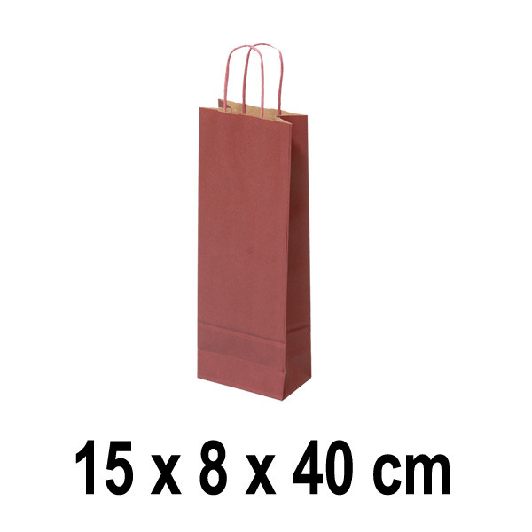 Taška na lahve LONG  - bordo (10 ks/bal)