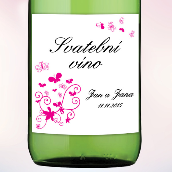 Etiketa na víno LÉTO 9 x 10 cm  (6 ks/bal)