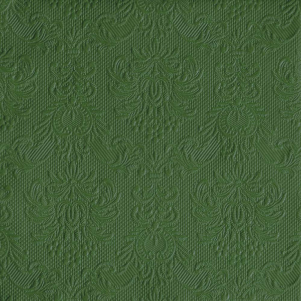 Svatební ubrousky Elegance 33 x 33 cm - tmavě zelená (15 ks/bal)