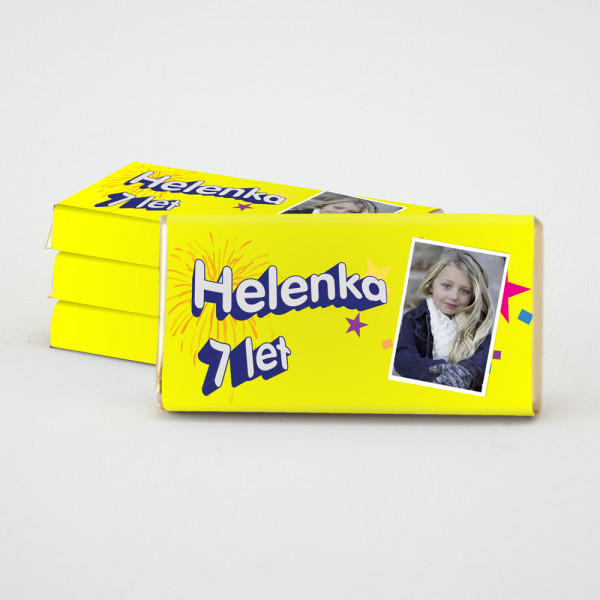 Čokoláda k narozeninám - Helenka (1 ks)