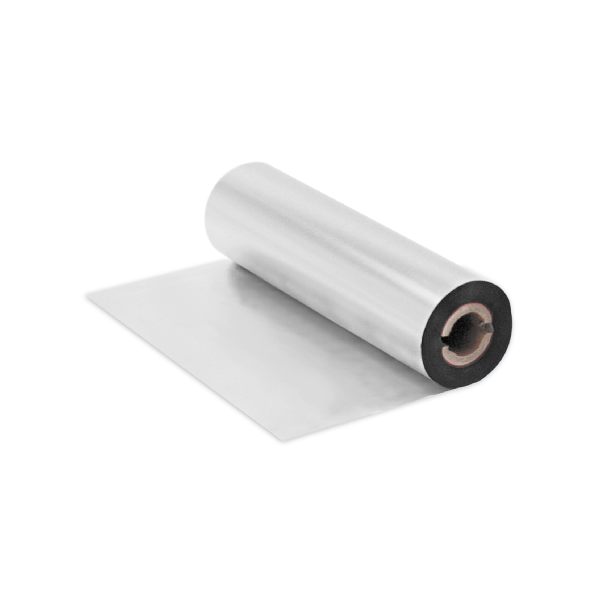 Tisková páska 110 mm x 50 m  - (D) stříbrná metalická (krycí)