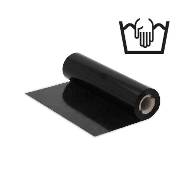 Tisková páska 110 mm x 74 m  - (A) - černá (krycí,pratelná)  