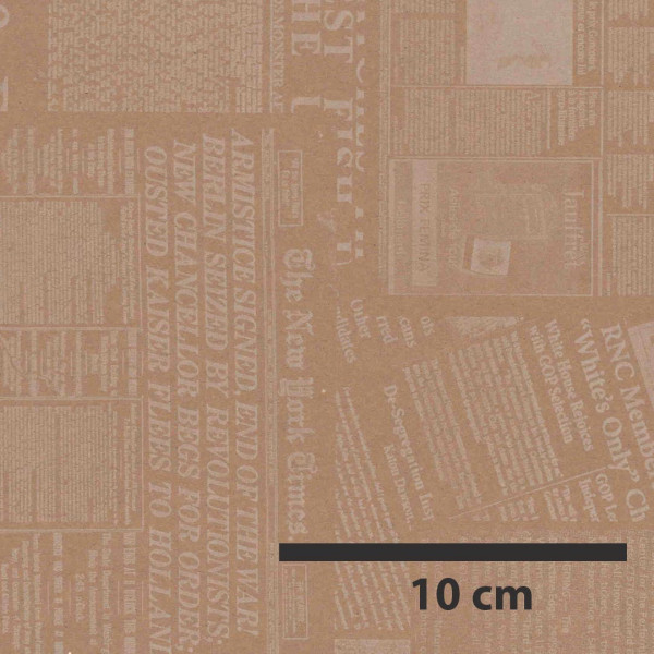 Kraftový papír 60 cm x 10 m, 50 g - Newspaper II. (1 ks)