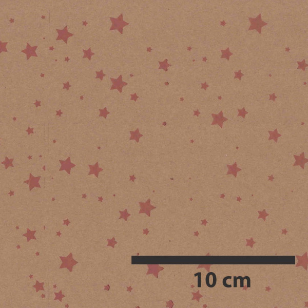 Kraftový papír 60 cm x 10 m, 50 g - Stars II. (1 ks)