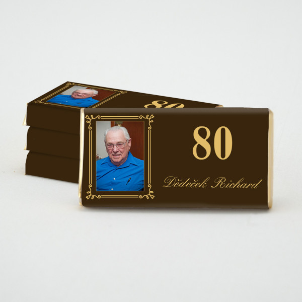 Narozeninová čokoládka - Richard (1 ks)