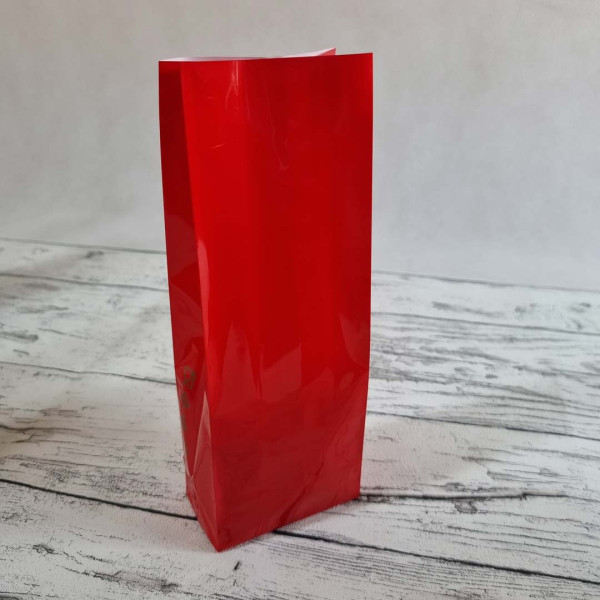 Sáčky - lamino LUX - 5,6 x 3,4 x 16 cm - červená (50 ks/bal)