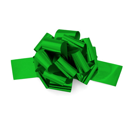 Stahovací kokarda Pom Pom 5/150 METAL - tmavě zelená ( 1 ks )