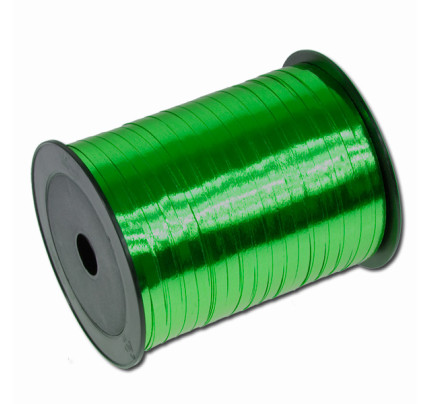 Vázací metalické stuhy - tmavě zelená
