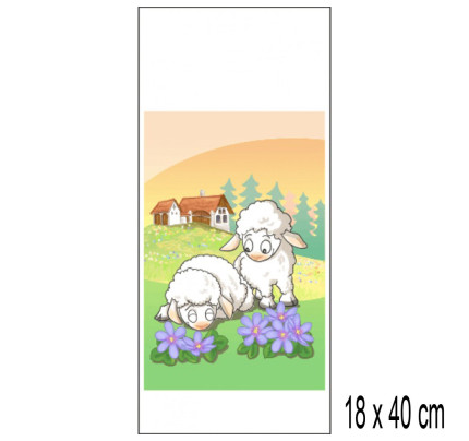 Velikonoční sáčky PP 18 x 40 cm - Beránci (10 ks/bal)