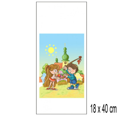 Velikonoční sáčky PP 18 x 40 cm - Zlatovláska (100 ks/bal)
