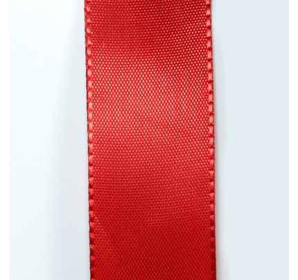Taftová stuha - červená (15 mm, 50 m/rol)