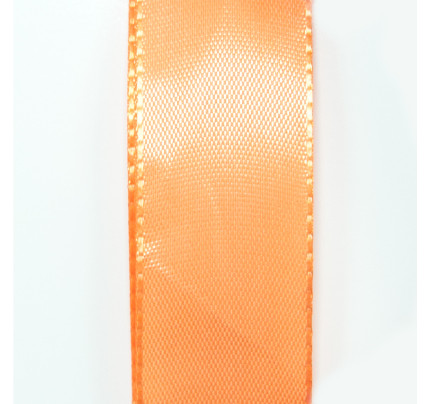 Taftová stuha - světlá oranžová (40 mm, 50 m/rol)