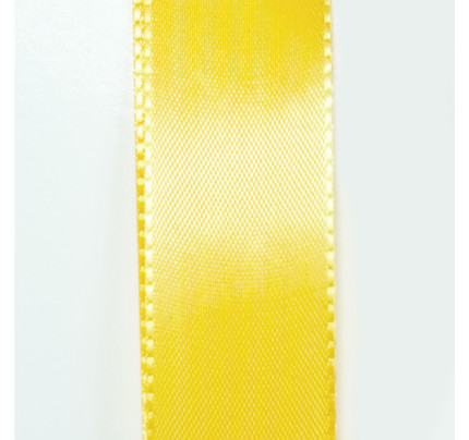 Taftová stuha - žlutá (15 mm, 50 m/rol)