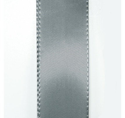 Taftová stuha - šedá (15 mm, 50 m/rol)