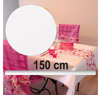Vlizelin dekorační na stoly, 150 cm - bílá (metráž)