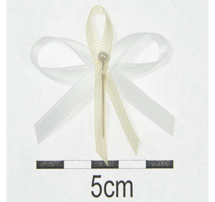 Svatební vývazky Ø 4,5cm - krémová (10ks/bal)