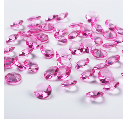 Diamantky, Ø12 mm - růžová (100 ks/bal)