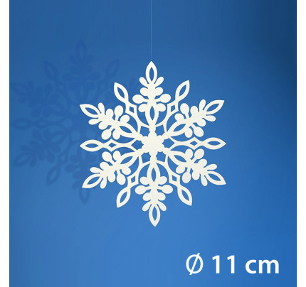Vánoční dekorace z papíru - vločka  Jaga Ø 11 cm (10 ks/bal)