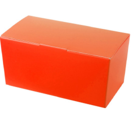 Luxusní krabičky na 125 g čokolády - oranžová (25 ks/bal)