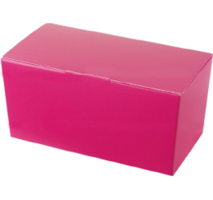 Luxusní krabičky na 250 g čokolády - malinová (25 ks/bal)