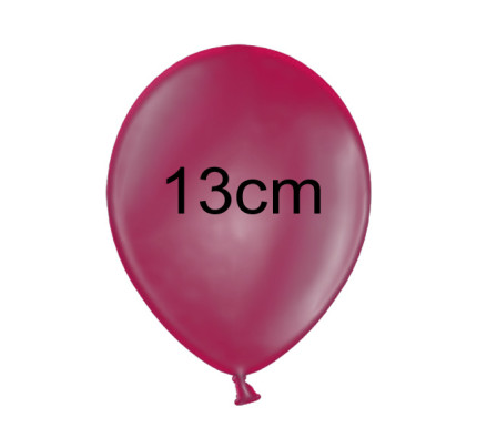 Balonek METALIK - Ø 13 cm -malinová (1 ks)