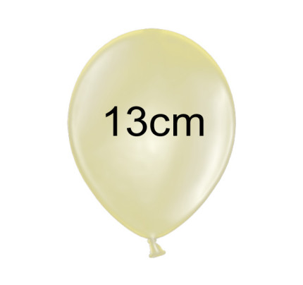 Balonek METALIK - Ø 13 cm - krémová (1 ks)