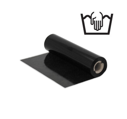 Tisková páska 110 mm x 74 m  - (A) - černá (krycí,pratelná)  