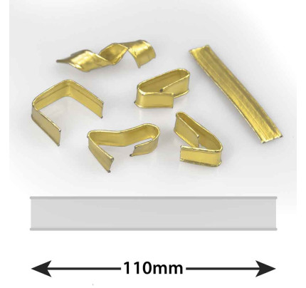 Pásky CLIPBAND - zlatá - 110 mm (50 ks / bal)