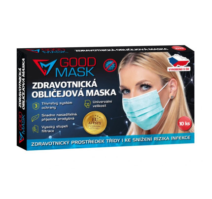 Zdravotnická obličejová maska (10 ks/bal)
