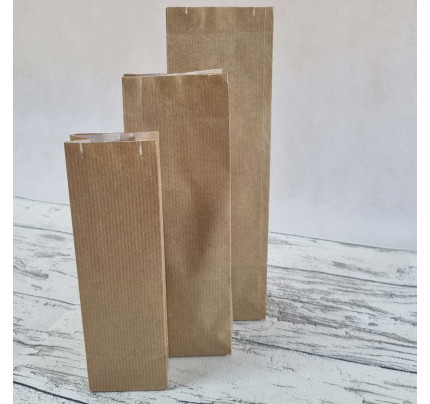 Papírové sáčky s pergamenem - 5,5 x 3 x 17,5 cm (50 ks/bal)