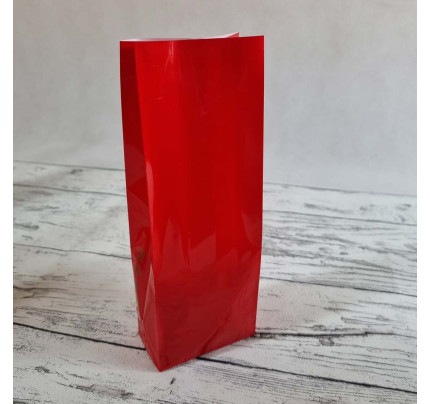 Sáčky - lamino LUX - 5,6 x 3,4 x 16 cm - červená (50 ks/bal)